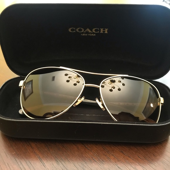 coach mirrored sunglasses
